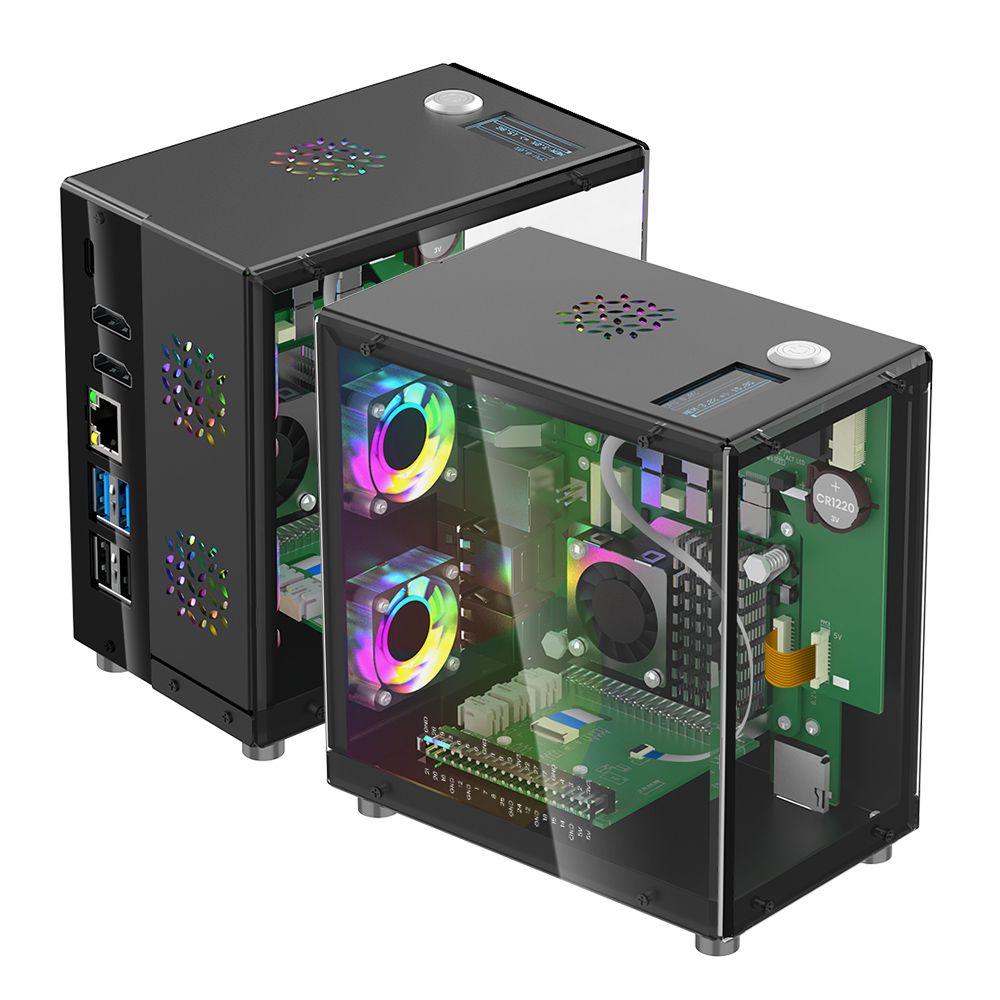 Diy Electronics Raspberry Pi - Raspberry Pi 5 Case Protective Kit
