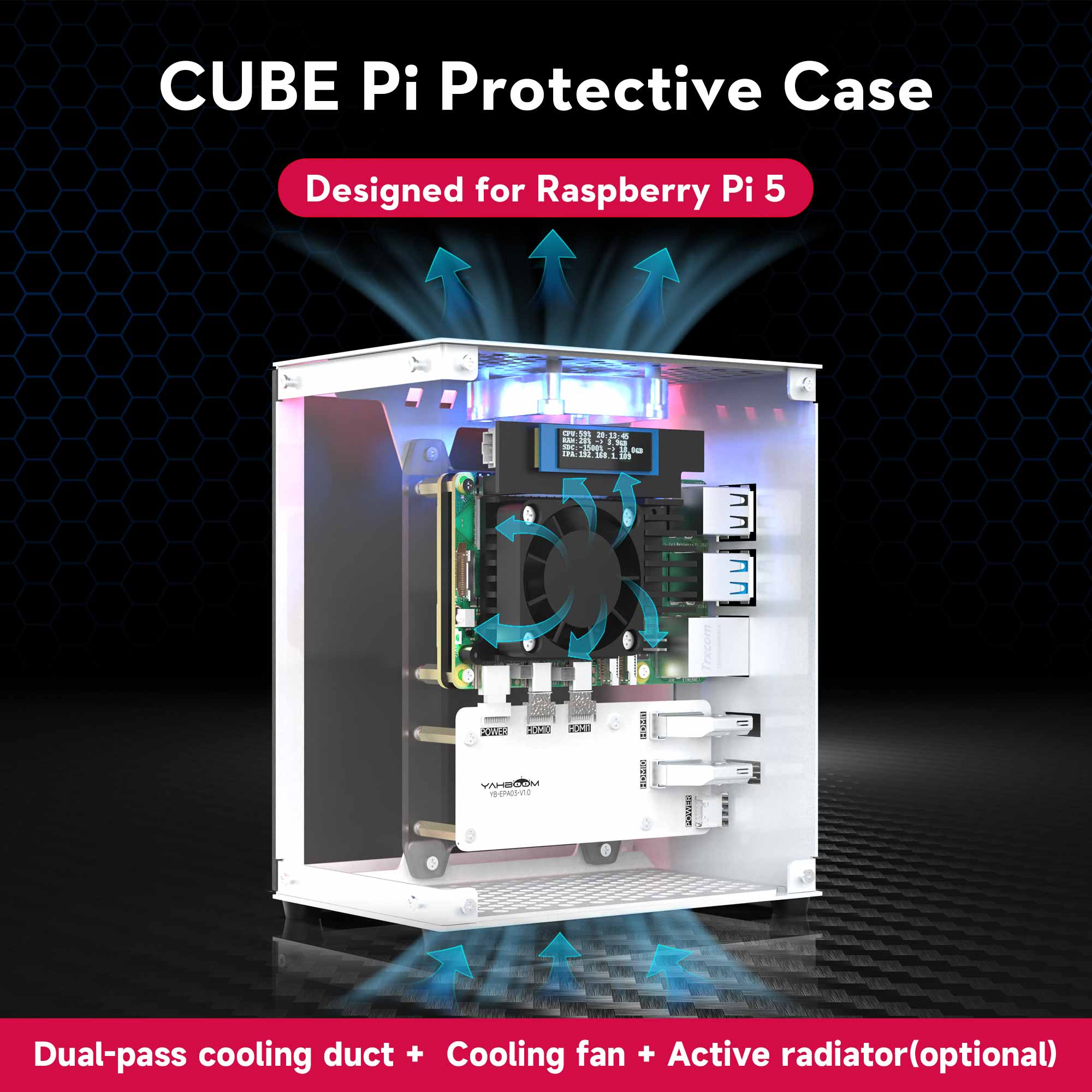 Diy Electronics Raspberry Pi - Raspberry Pi 5 Case Protective Kit