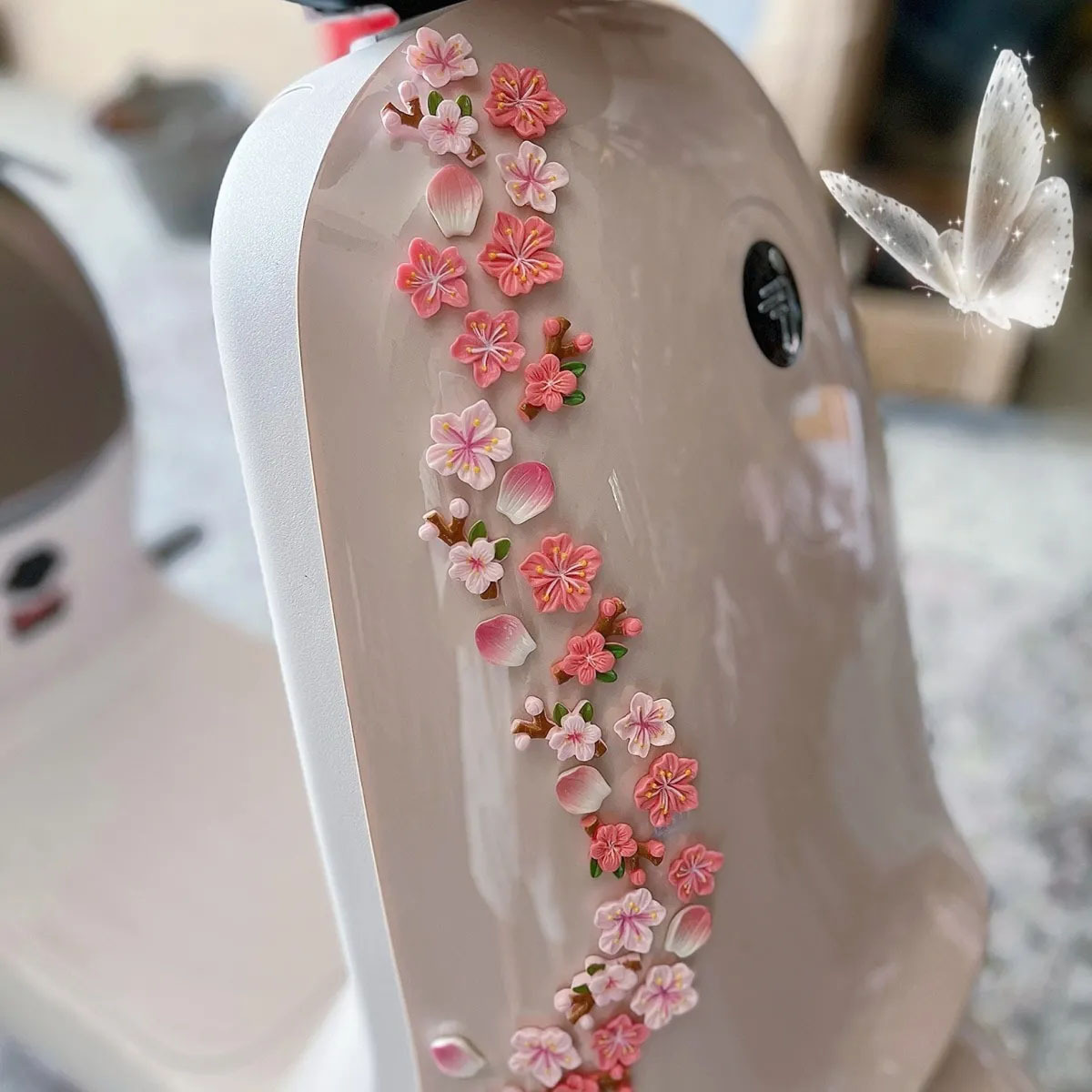Peach Blossom Car Decal DIY 3D - Diy Electric Car recension och pris