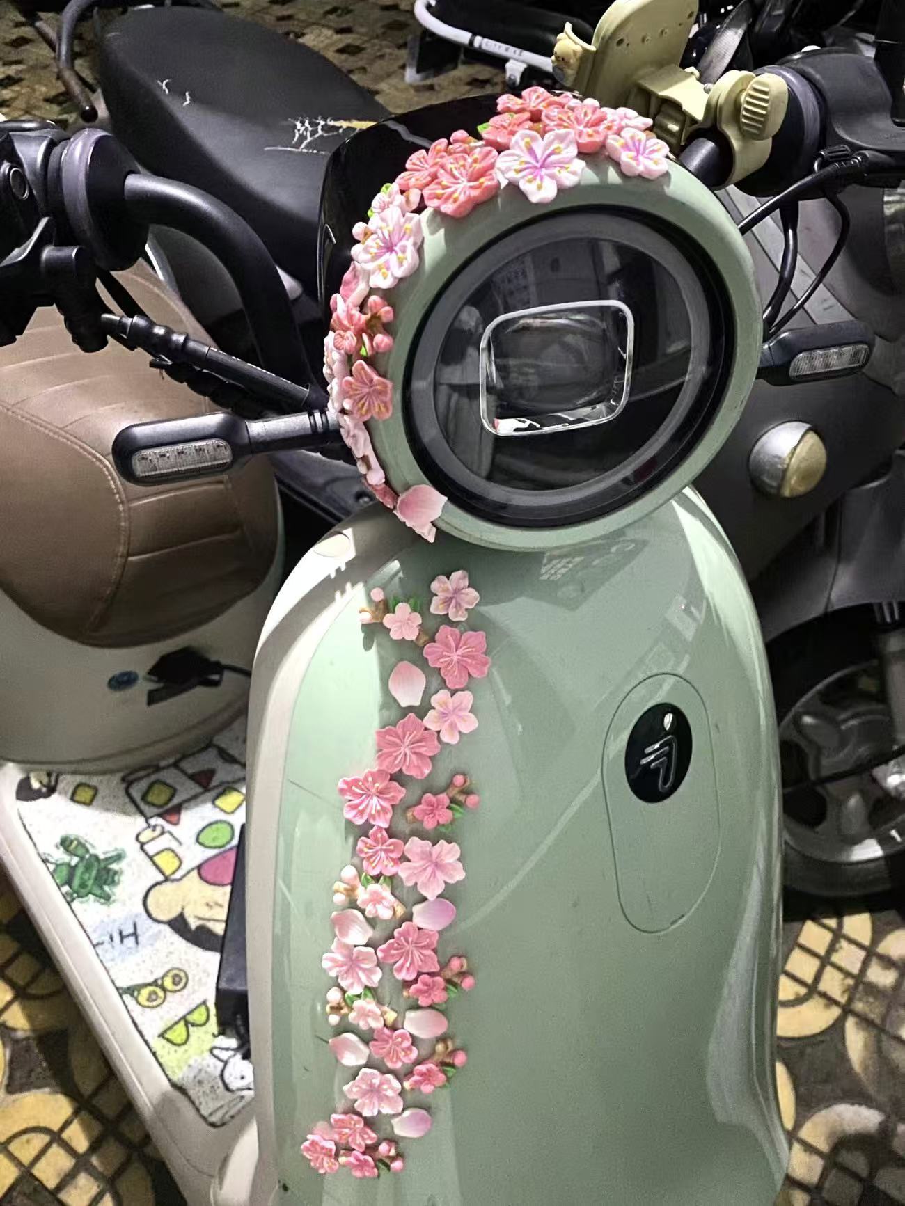 Peach Blossom Car Decal DIY 3D - Diy Electric Car recension och pris