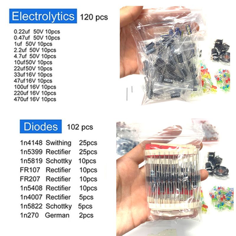 1900pcs Component Box Kit with - Resistor Kit 1 4W recension och pris
