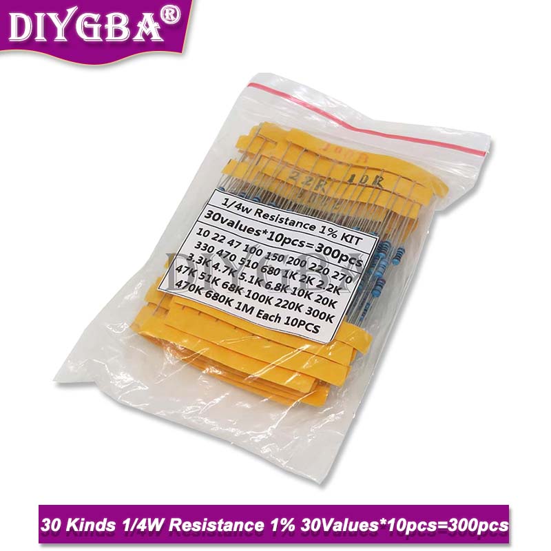 600PCS/Set 30Kinds 1/4W Resist - Resistor Kit 1 4W recension och pris
