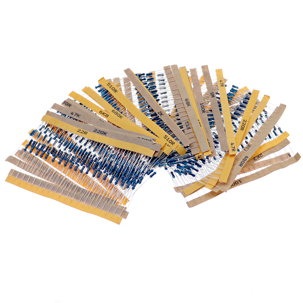 600Pcs 30 Kinds x 20pcs Metal  - Resistor Kit 1 4W recension och pris