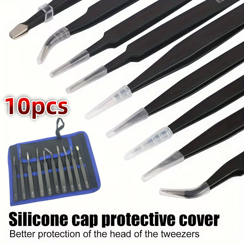 10Pcs ESD Anti‑Static Tweezers - Diy Electronics Art recension och pris