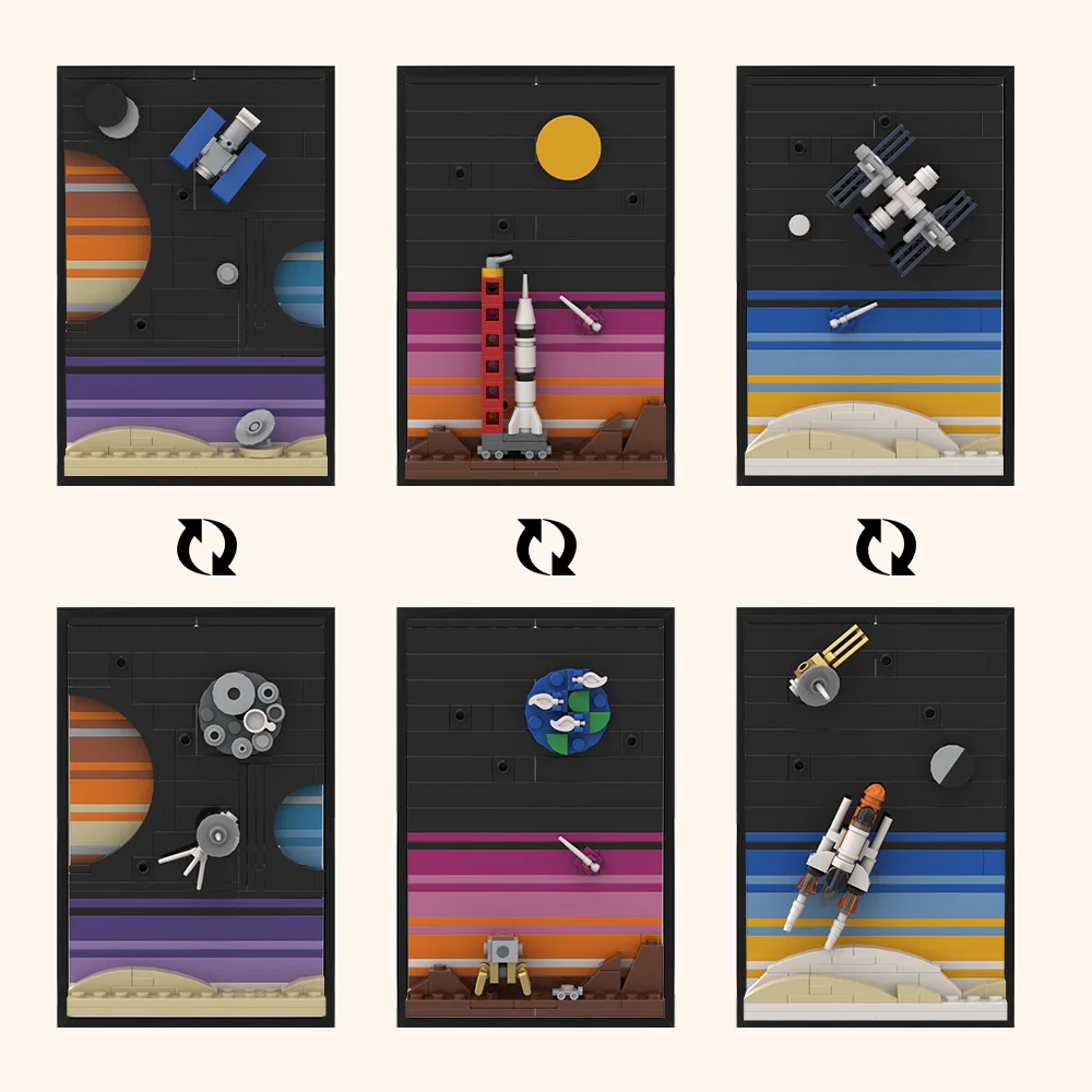 MOC Space Story Postcard Model - Diy Electronics Art recension och pris
