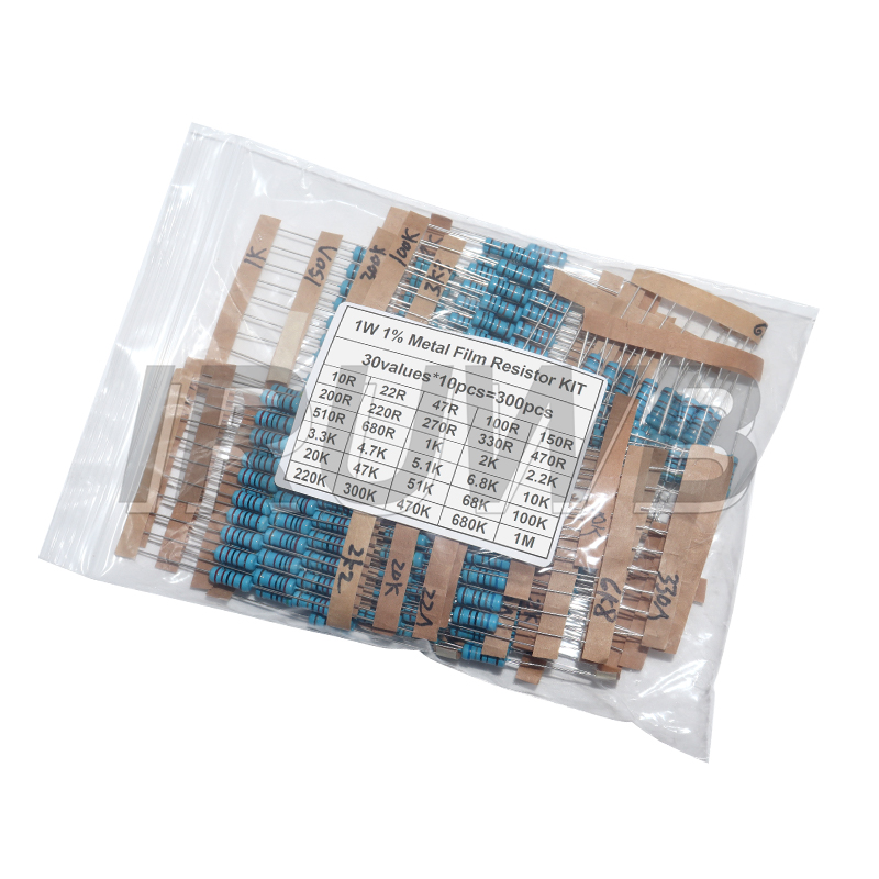 300PCS 1/4W 1/2W 1W Resistance - Resistor Kit 1 4W recension och pris