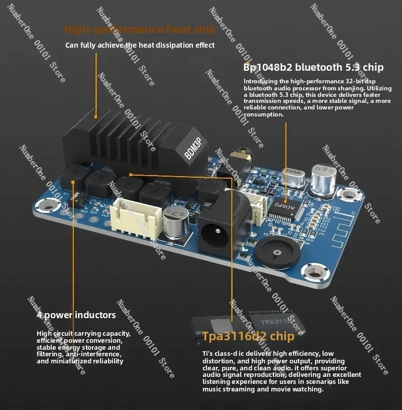 BDM3P Portable Bluetooth 5.3 A - Diy Electric Car recension och pris