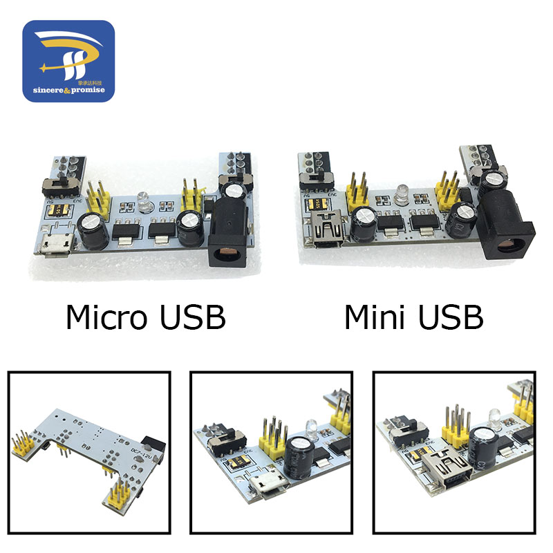 MB102 Mini Micro USB Interface - Diy Electronics Breadboard recension och pris