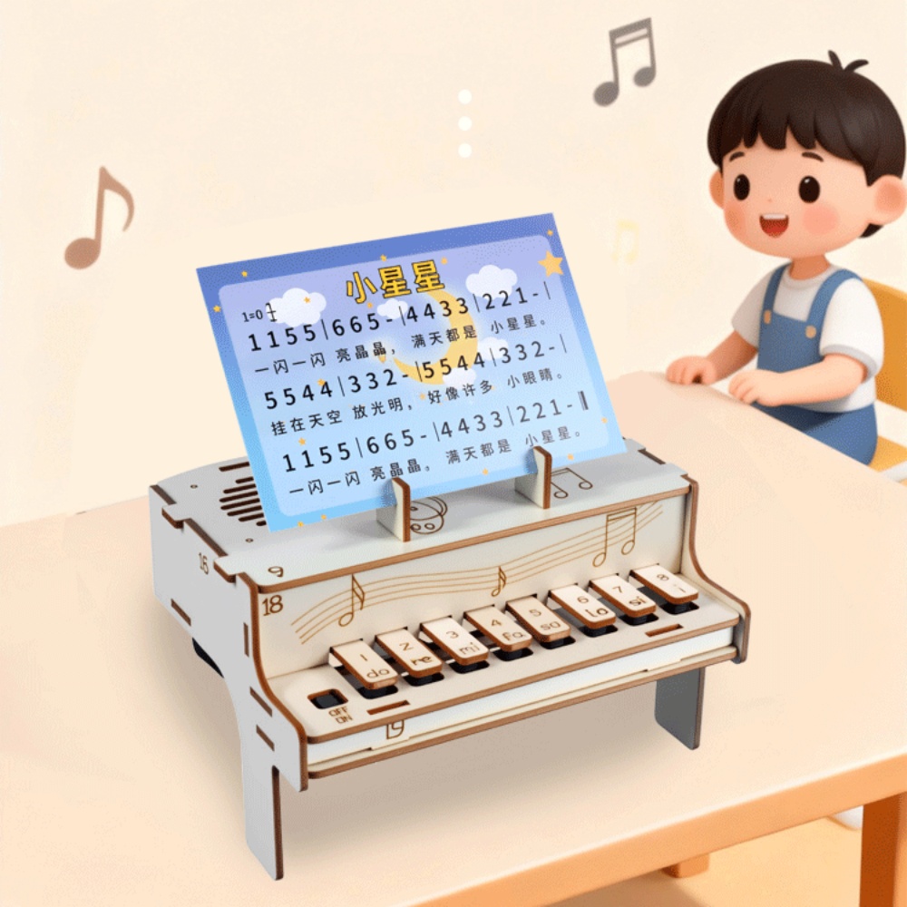 DIY Wooden Electronic Piano Mo - Diy Electronics Tool Kit recension och pris
