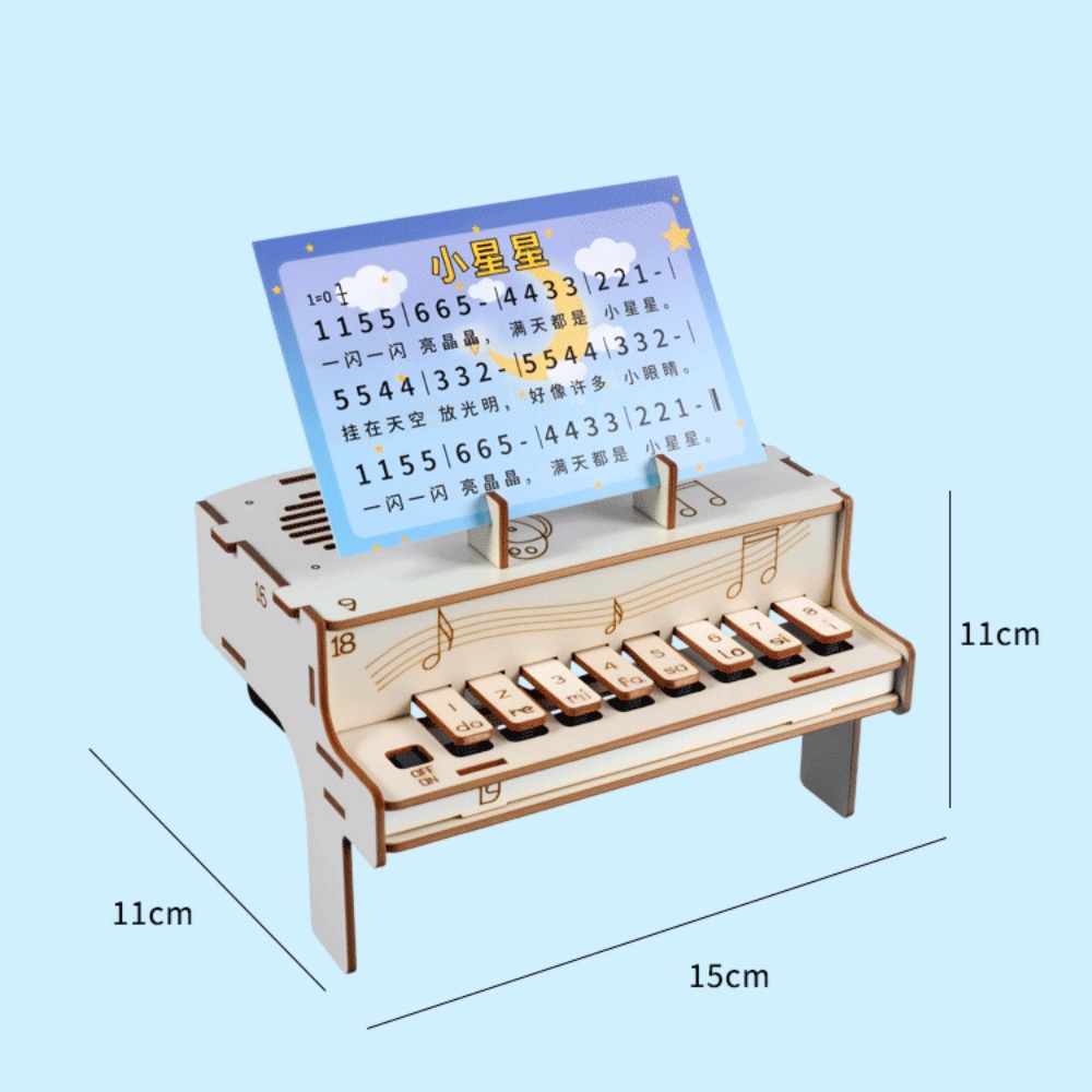 DIY Wooden Electronic Piano Mo - Diy Electronics Tool Kit recension och pris