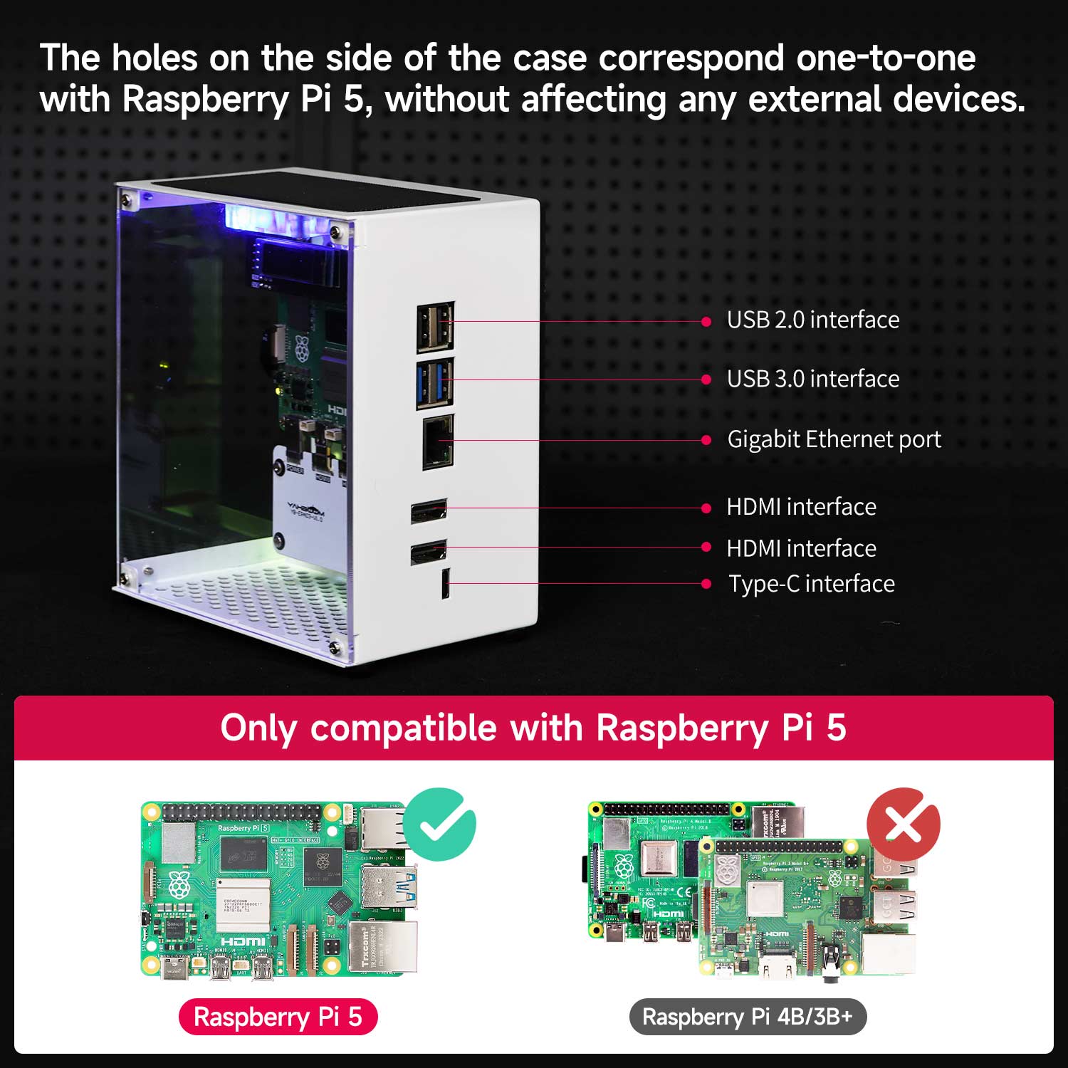 Raspberry Pi 5 Case Protective - Diy Electronics Raspberry Pi recension och pris